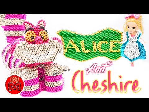 DIY – Make Alice and Cheshire Cat by Magnetic Balls (Satisfying ASMR) I Magic Magnet