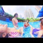 VR360 Lookbook – Twin Sisters Playing In The Pool