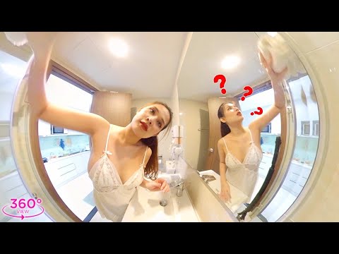 VR360 Lookbook -Gym Girl Cleaning The Bathroom