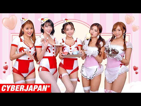 【可愛いメイドさんでバレンタイン】ギャルが風船チョコを作って大量のわさびを仕込む！【CYBERJAPAN】