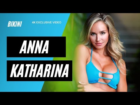 Beautiful Model Anna Katharina Blue Bikini 😍🔥