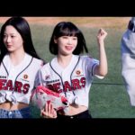 220507 시구하는 김채원 KimChaeWon 르세라핌 LE SSERAFIM 4K 60P 직캠 @잠실 야구장 by DaftTaengk