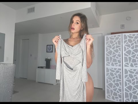 Grey Dress Try On