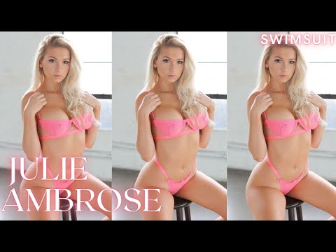 Julie Ambrose Hot Pink Bikini Model