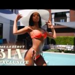 Swimsuit Model Bia Introduces Herself in Summer Orange Bikini