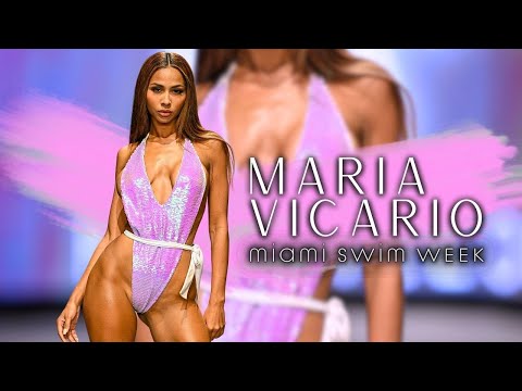 Sultry Maria Vicario for Swim Week x Pink Melon