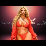Top Blondes| Fire Red Swimsuit Video| by Art Hearts Fashion