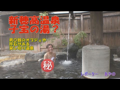 新穂高温泉 子宝の湯？ 男〇器のオブジェや珍石がある貸切温泉Shinhotaka Onsen Kodakara Private hot spring