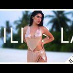 Bikini Model Ines Slips on Hot Glimmering Top