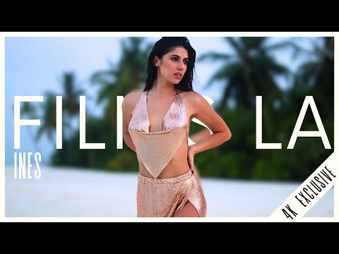 Bikini Model Ines Slips on Hot Glimmering Top