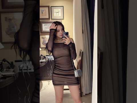 시스루 원피스 어떤데😌🖤