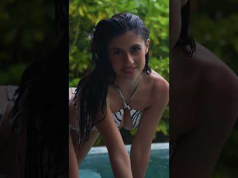 Bikini Model Ines in Hot Zebra Print