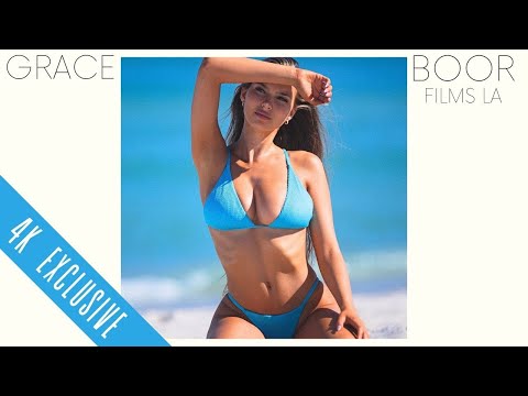 Hot Blue Bikini on Grace Boor / Swimsuit Model