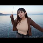 釣り場について一投目で釣っちゃったー。