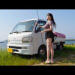 愛車の軽トラで釣り車中泊。