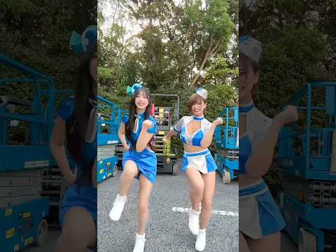 Yuyu & Ena お昼の休憩時間に必死のダンスタイム🥰🎶 #東京ゲームショウ #cyberjapan #東京ゲームショウ2025